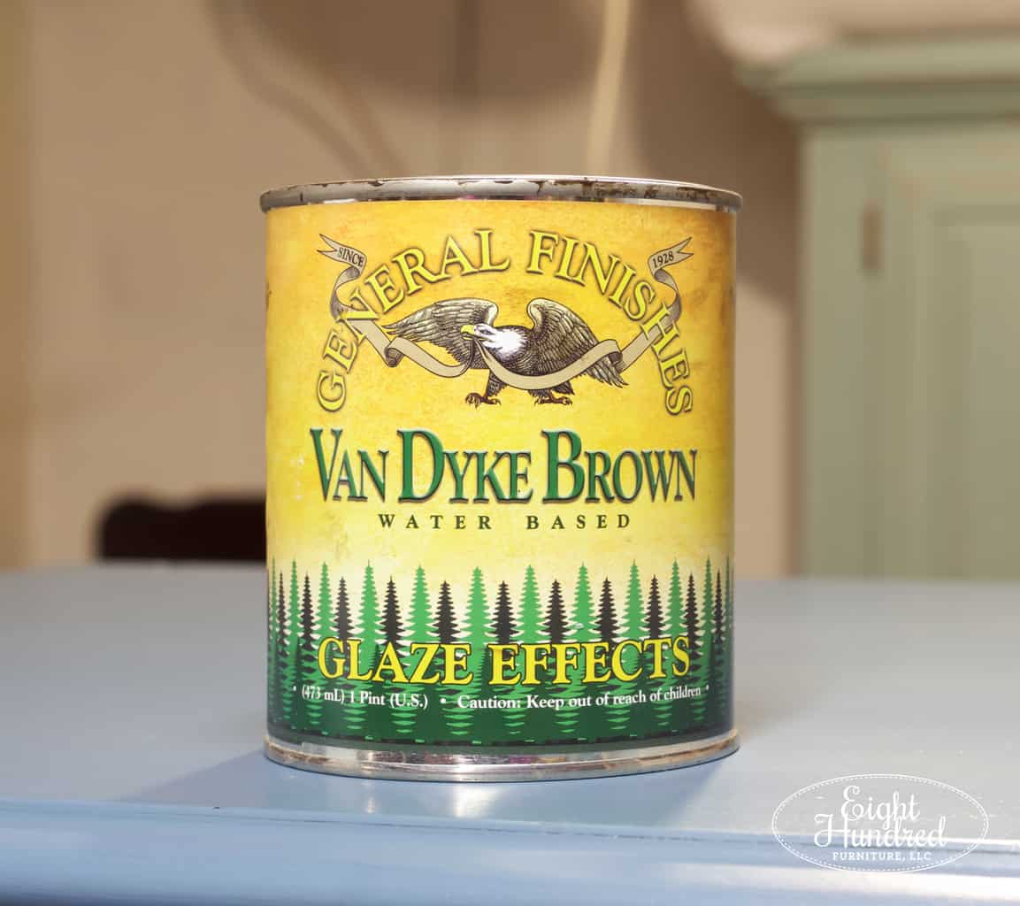 Glazing the Wildflower Dresser
